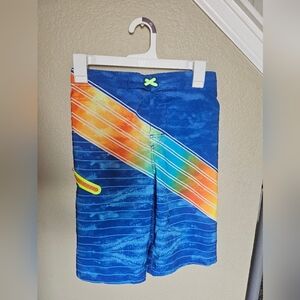 Youth Boys Colorful Swim Trunks NWOT